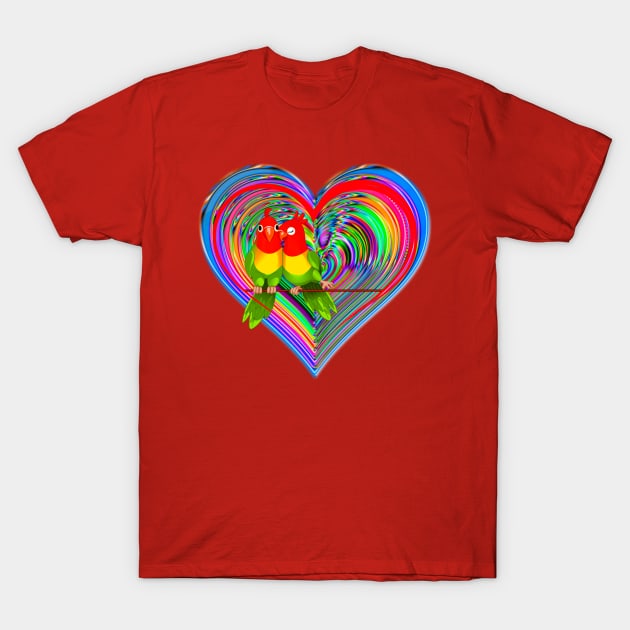 Love Parrot T-Shirt by Sveteroc